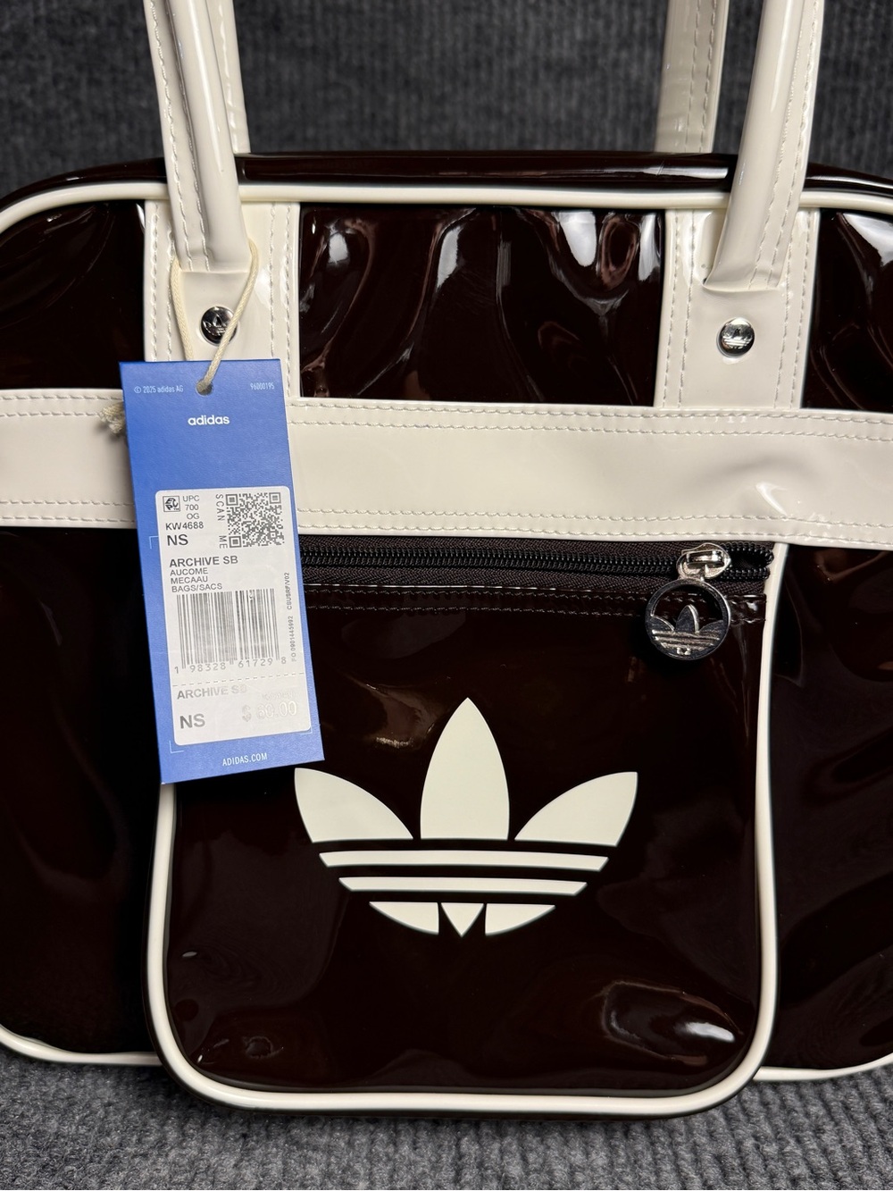 NWT Adidas Originals Advanced Archive Shoulder Bag Aurora Coffee Brown Retro Y2K - Picture 6 of 11